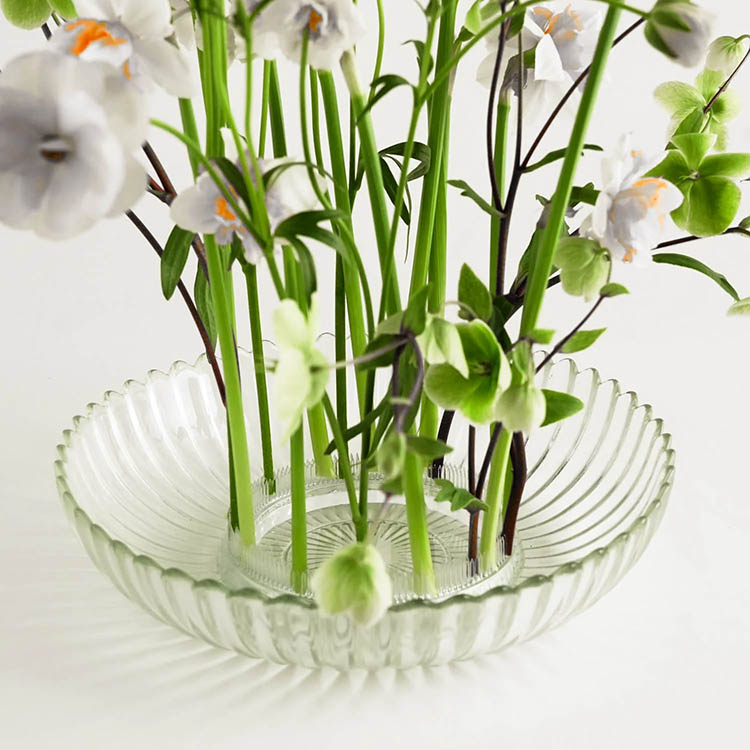Blomsterfakkelring i akryl