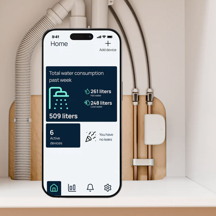 App-kontrolleret vandmåler, Water grip