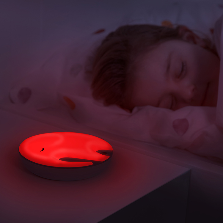 Natlampe med åndedrætslys
