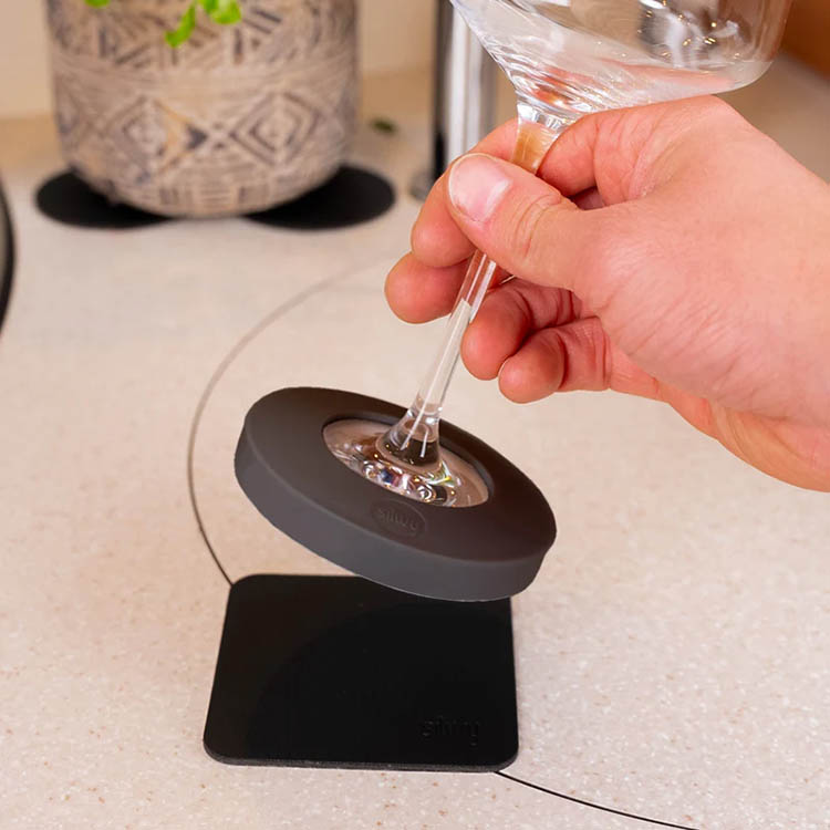 Magnetisk silikonefod til Silwy-glas