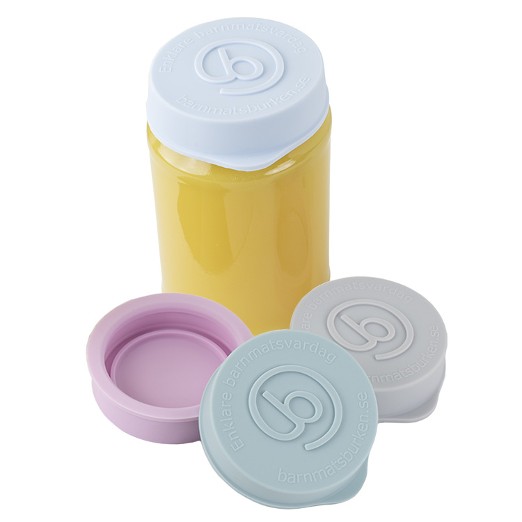 Låg til babymad-holder, 4-pak