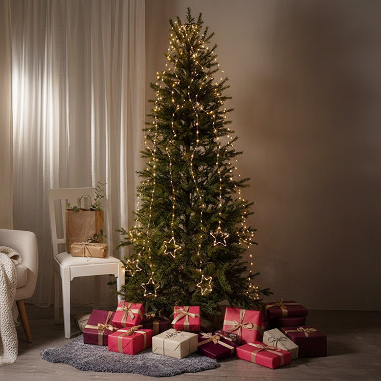 Juletræssløjfe med stjerner