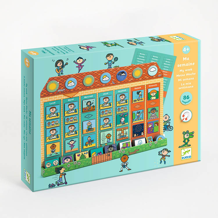Magnetisk ugekalender til børn